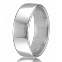 9ct White Gold 6mm Court Wedding Band 10.2gms