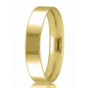 9ct Yellow Gold 4mm Easy Fit Wedding Band 4.7gms 
