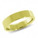 9ct Yellow Gold 5mm Flat Shaped Wedding Band 6.0gms 