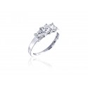 3 stone Platinum ring with 1.00ct Diamonds. 