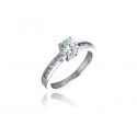 Platinum 0.75ct Diamonds Solitaire Engagement Ring