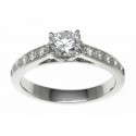 Platinum 1.20ct Diamonds Solitaire Engagement Ring