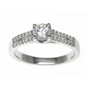 Platinum 2.89ct Diamonds Solitaire Engagement Ring