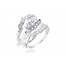 18ct White Gold 1.00ct Diamonds Bridal Set