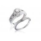 18ct White Gold 1.25ct Diamonds Bridal Set