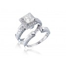 18ct White Gold 2.00ct Diamonds Bridal Set