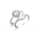 18ct White Gold 1.40ct Diamonds Bridal Set