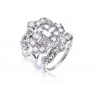 18ct White Gold 4.00ct Diamonds Bridal Set