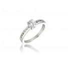 18ct White Gold 0.45ct Diamond Solitaire Engagement Ring
