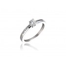 18ct White Gold 0.35ct Diamond Solitaire Engagement Ring