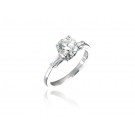 18ct White Gold 1.25ct Diamond Solitaire Engagement Ring