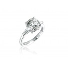 18ct White Gold 2.20ct Diamond Solitaire Engagement Ring