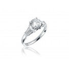 18ct White Gold 1.30ct Diamond Solitaire Engagement Ring