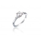 18ct White Gold 0.60ct Diamond Solitaire Engagement Ring