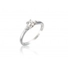 18ct White Gold 0.35ct Diamond Solitaire Engagement Ring