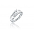 18ct White Gold 1.60ct Diamond Solitaire Engagement Ring