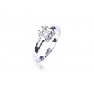 18ct White Gold 0.30ct Diamond Cluster Engagement Ring