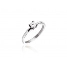 18ct White Gold 0.33ct Diamond Solitaire Engagement Ring