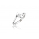 18ct White Gold 0.25ct Diamond Solitaire Engagement Ring