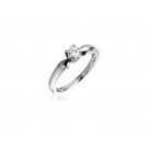 18ct White Gold 0.20ct Diamond Solitaire Engagement Ring