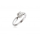 18ct White Gold 0.75ct Diamond Solitaire Engagement Ring