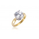 18ct Yellow & White Gold 3.00ct Diamond Solitaire Engagement Ring