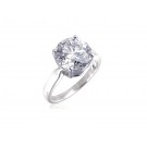 18ct White Gold 5.00ct Diamond Solitaire Engagement Ring