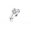18ct White Gold 1.20ct Diamond Solitaire Engagement Ring