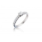 18ct White Gold 0.55ct Diamond Solitaire Engagement Ring