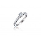 18ct White Gold 0.70ct Diamond Solitaire Engagement Ring