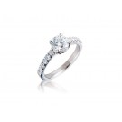 18ct White Gold 1.25ct Diamond Solitaire Engagement Ring