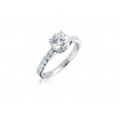 18ct White Gold 1.50ct Diamond Solitaire Engagement Ring