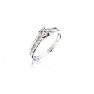 18ct White Gold 0.45ct Diamond Solitaire Engagement Ring