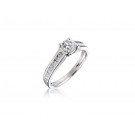 18ct White Gold 0.75ct Diamond Solitaire Engagement Ring