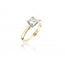 18ct Yellow & White Gold 0.75ct Diamond Solitaire Engagement Ring