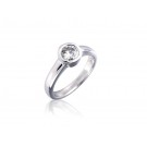 18ct White Gold 0.75ct Diamond Solitaire Engagement Ring