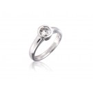 18ct White Gold 0.75ct Diamond Solitaire Engagement Ring