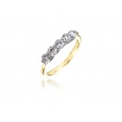 18ct Yellow & White Gold Eternity Ring with 0.75ct Diamonds in white gold mount. 