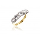 18ct Yellow & White Gold Eternity Ring with 3.00ct Diamonds in white gold mount. 
