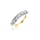 18ct Yellow & White Gold Eternity Ring with 2.00ct Diamonds in white gold mount. 