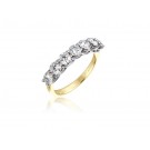 18ct Yellow & White Gold Eternity Ring with 1.50ct Diamonds in white gold mount. 