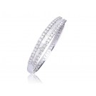 18ct White Gold & 7.30ct Diamonds Bangle