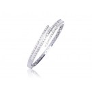 18ct White Gold & 2.85ct Diamonds Bangle