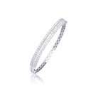 18ct White Gold & 3.50ct Diamonds Bangle