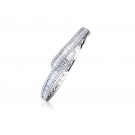 18ct White Gold & 3.09ct Diamonds Bangle