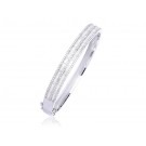 18ct White Gold & 3.15ct Diamonds Bangle