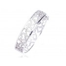 18ct White Gold & 0.80ct Diamonds Bangle