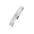 18ct White Gold & 5.50ct Diamonds Bangle