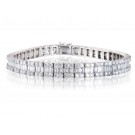 18ct White Gold & 7.55ct Diamonds Bracelet