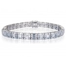 18ct White Gold & 6.35ct Diamonds Bracelet